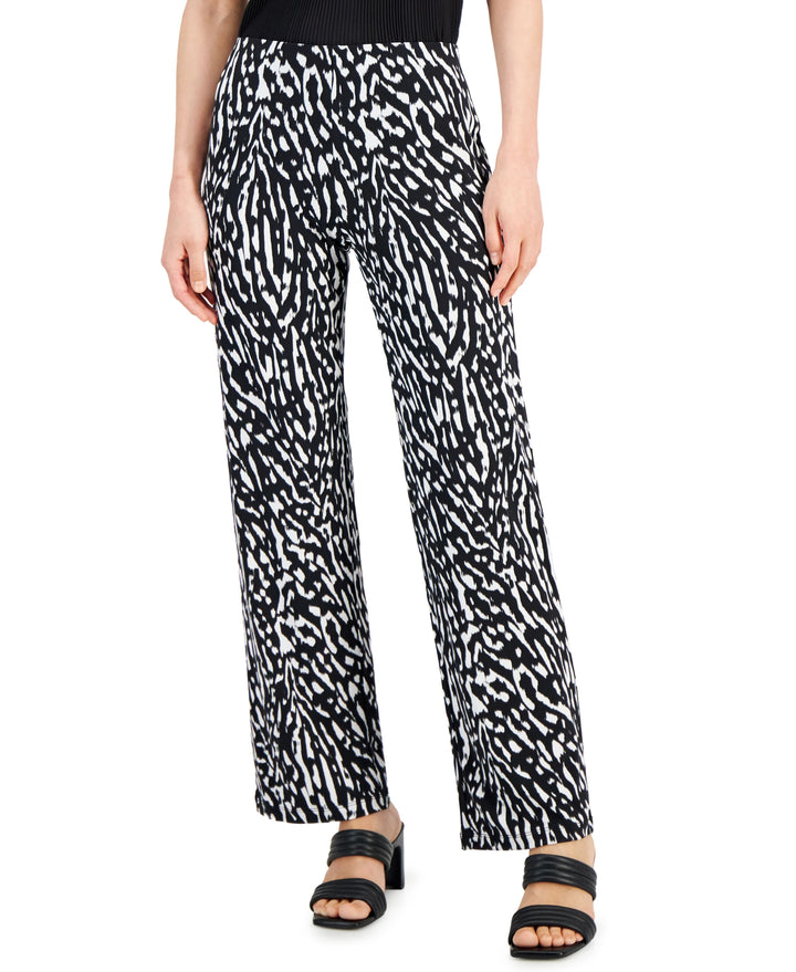 Alfani Printed Wide Leg Pants