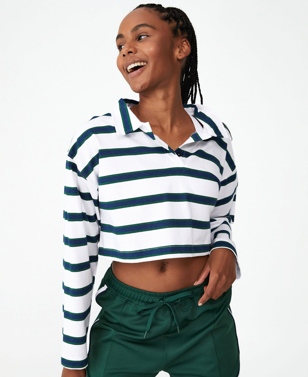 Cotton On Body Womens Polo Long Sleeve Top