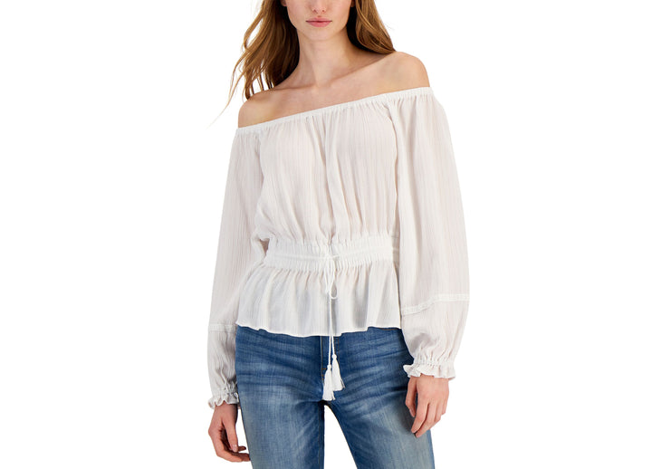 INC International Concepts Womens Metallic Detail Top