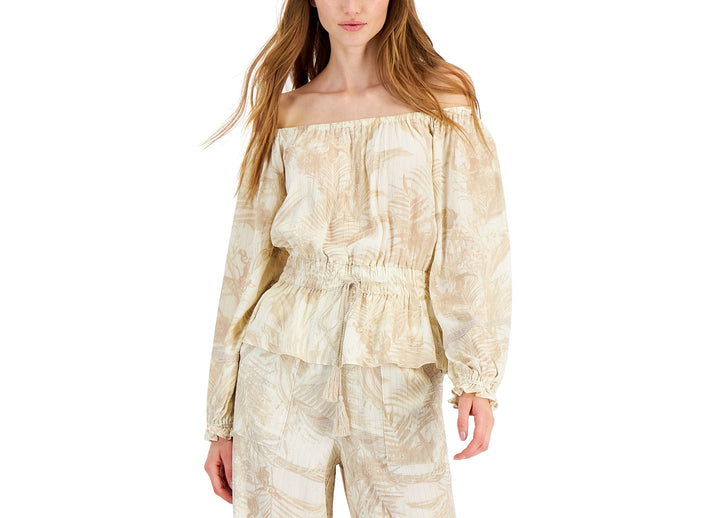 INC International Concepts Womens Off The Shoulder Top