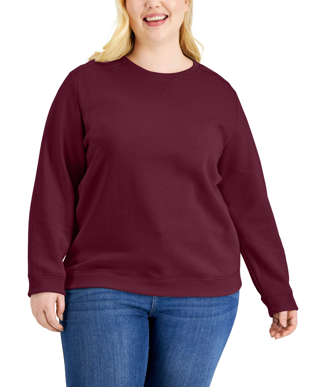 Plus Size Crewneck Sweatshirt