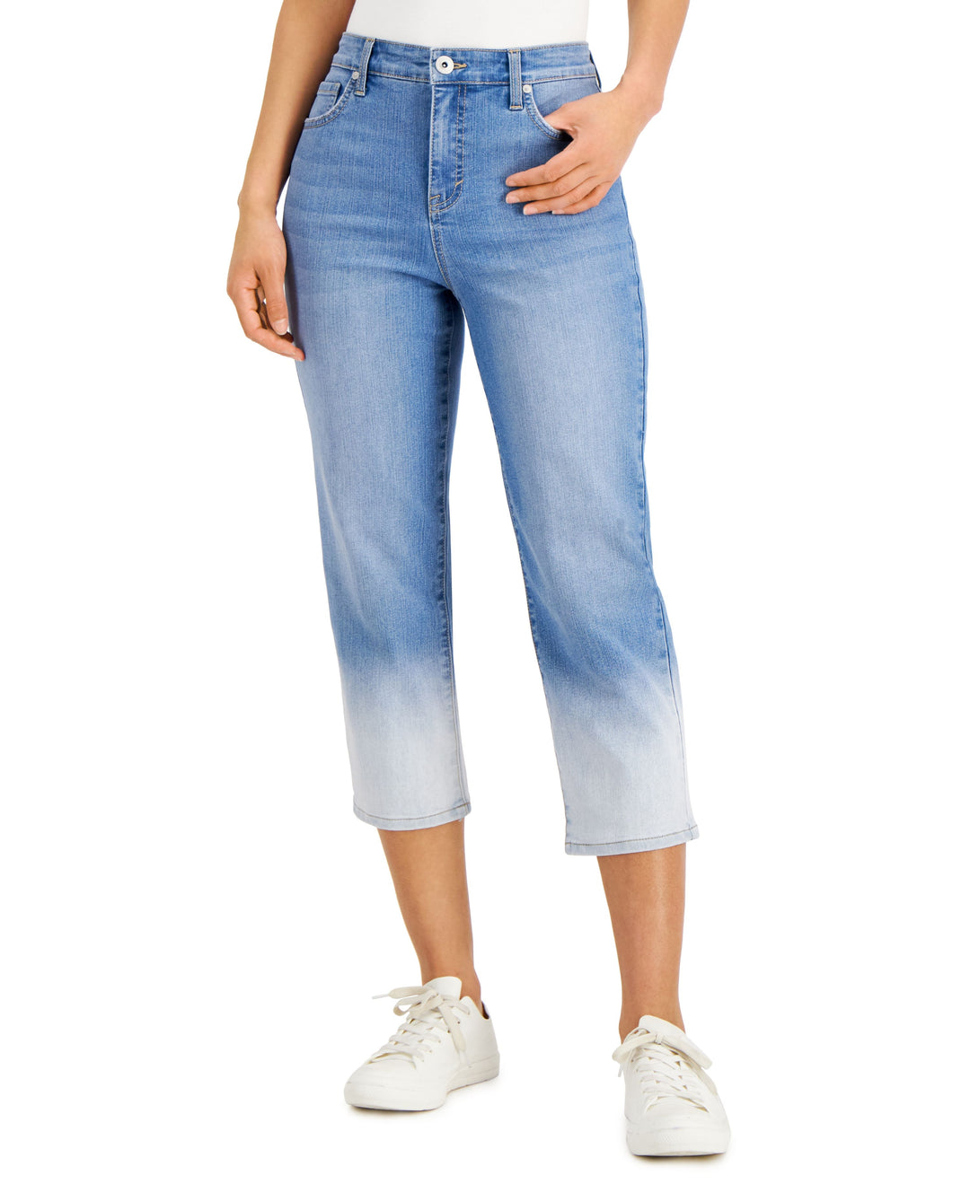 Style & Co Womens High Rise Cropped Jeans
