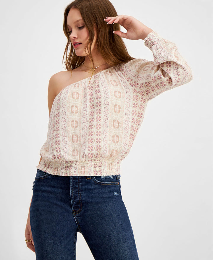 Juniors' One-Shoulder Top