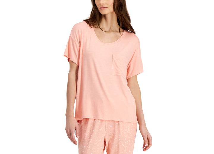 Alfani Super Soft Scoop Neck Pajama Top
