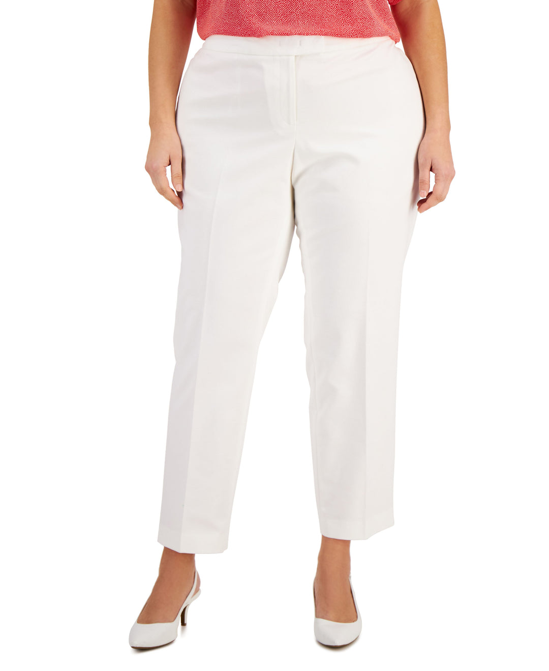 Anne Klein Plus Size Bowie Tab Waist Pants