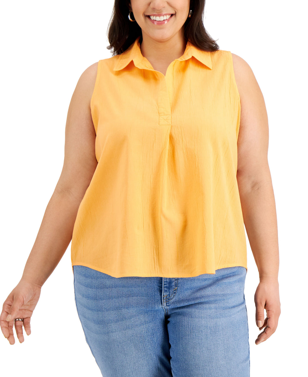 Style & Co Plus Size Woven Sleeveless Top