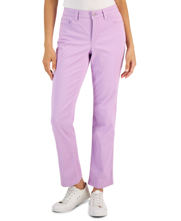 Charter Club Womens Lexington Tummy Control Straight Leg Jeans