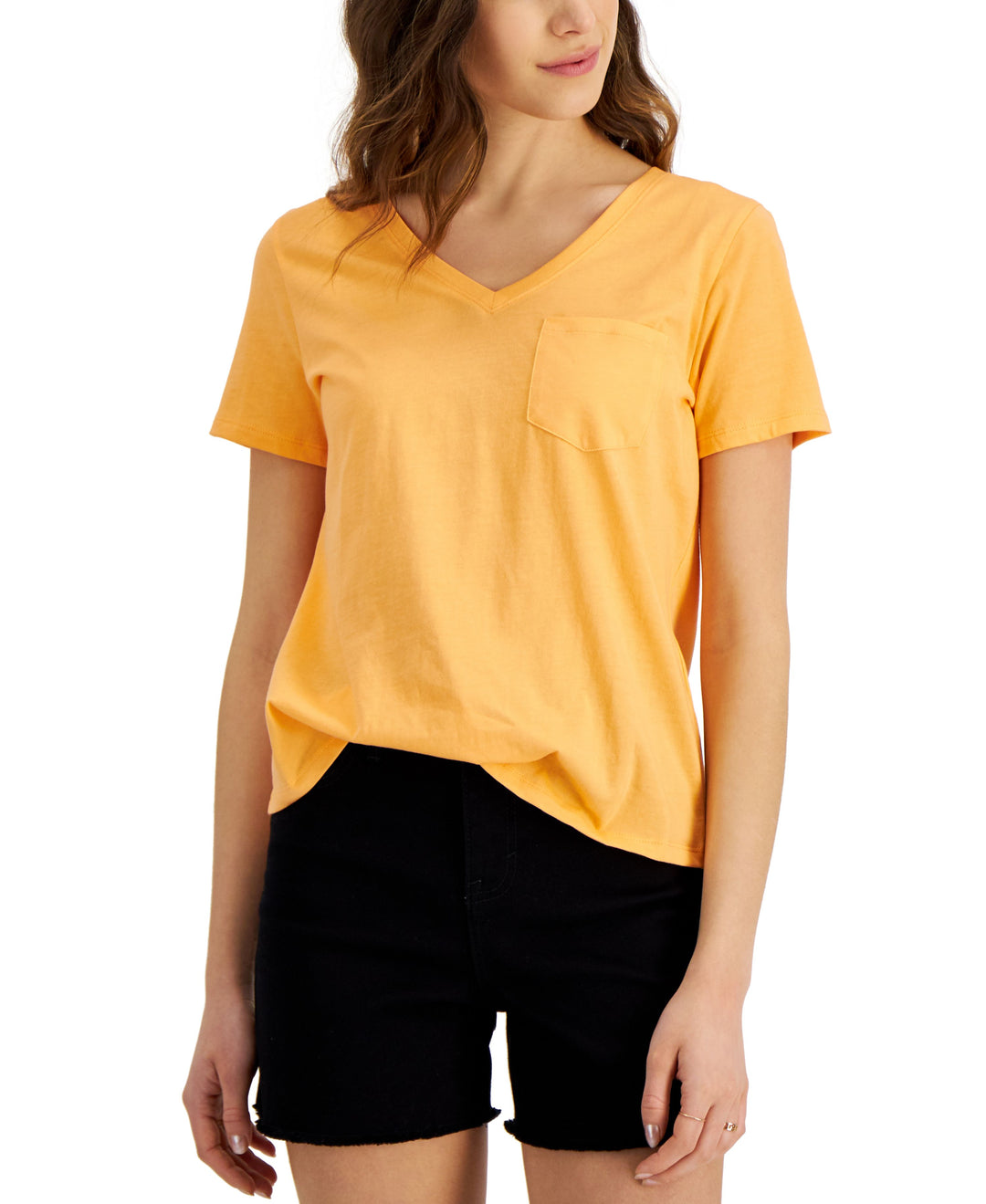 Style & Co Cotton V Neck T-Shirt