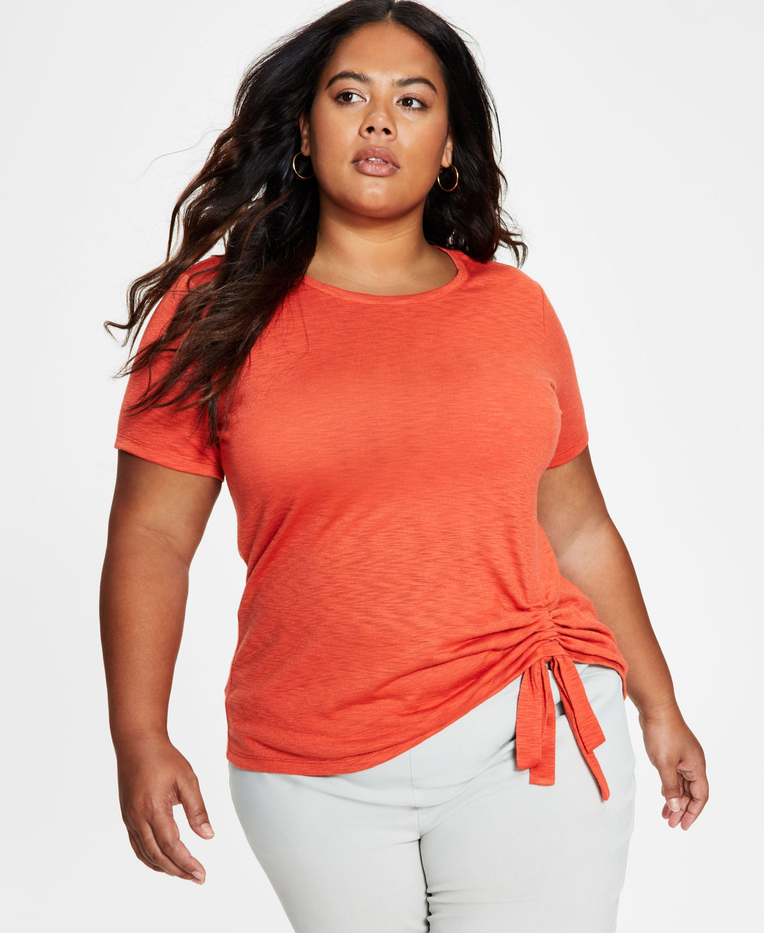 INC International Concepts Plus Size Ruched Top