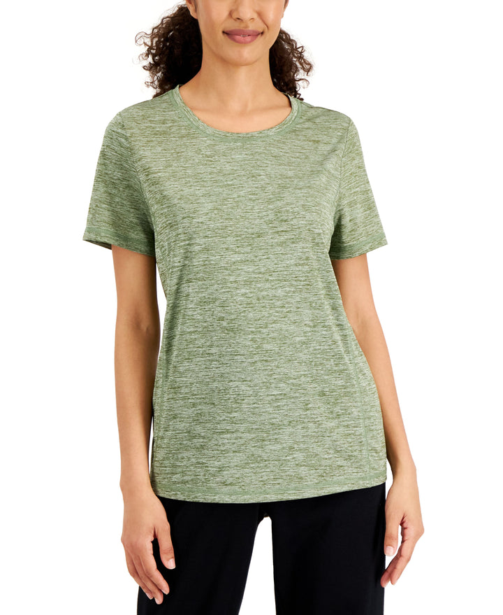 Karen Scott Womens Space Dyed Top