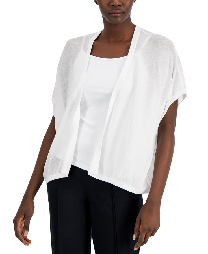 Alfani Womens Drapey Open Front Cardigan