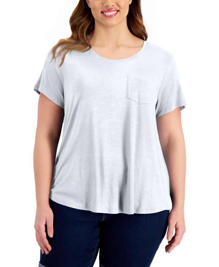 Style & Co Plus Size One Pocket T-Shirt