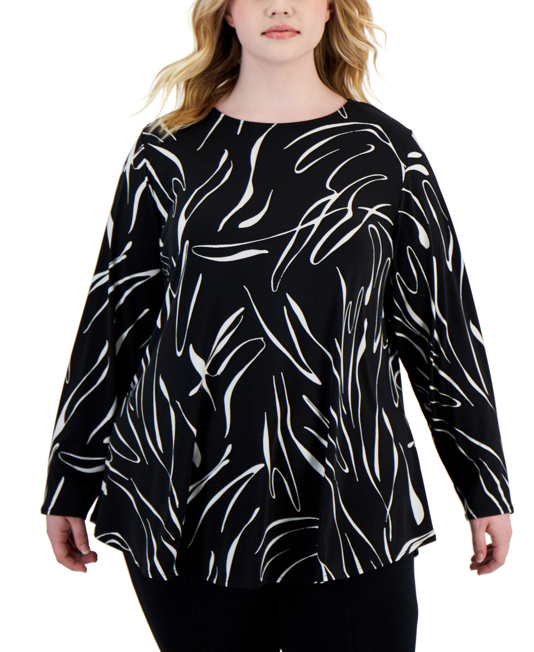 Alfani Plus Size Printed Tunic