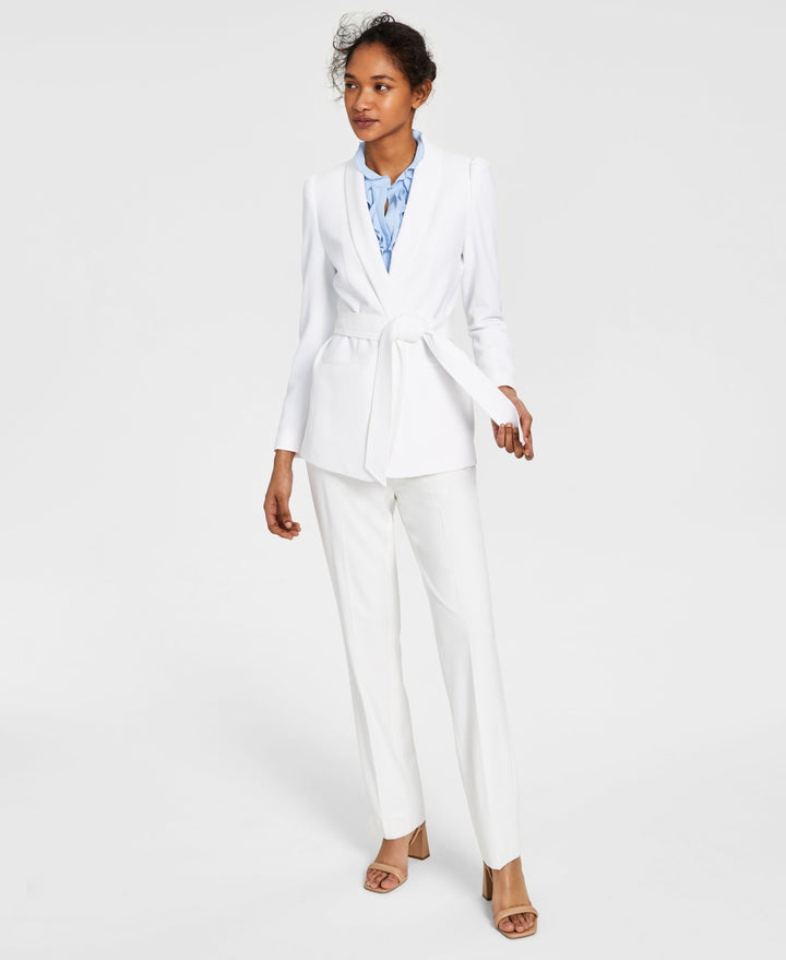Bar III Textured Belted Blazer