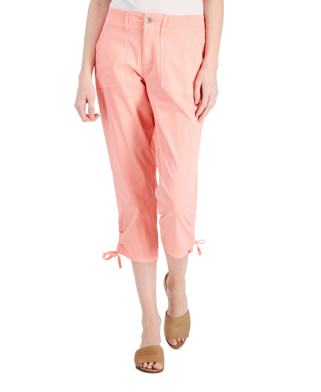 Style & Co Tie Hem Capri Pants