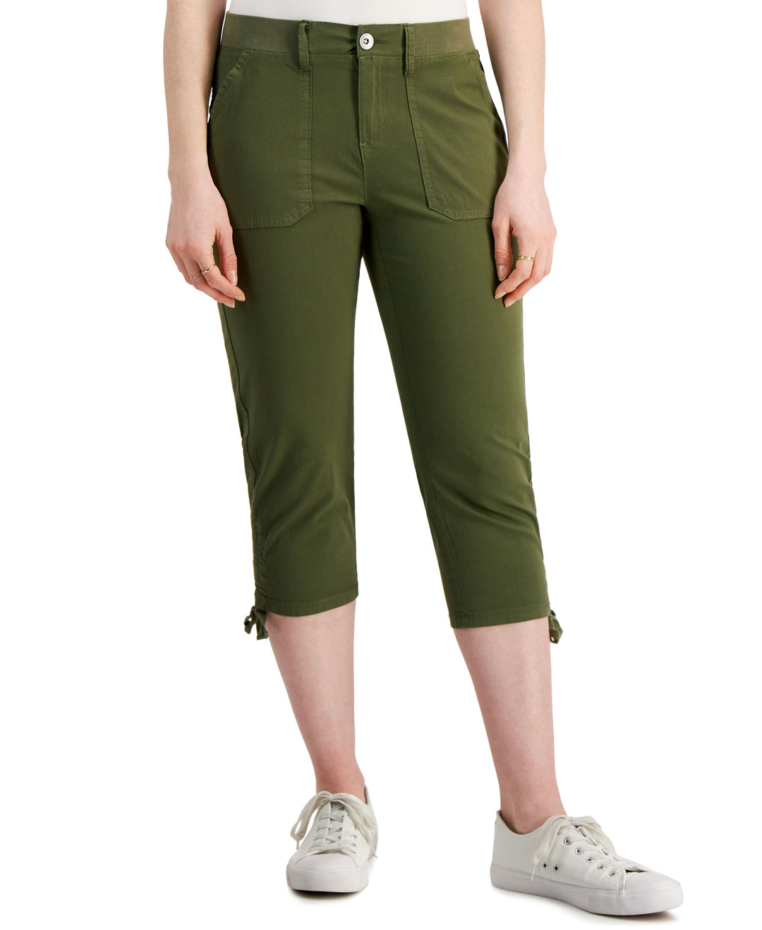 Style & Co Tie Hem Capri Pants