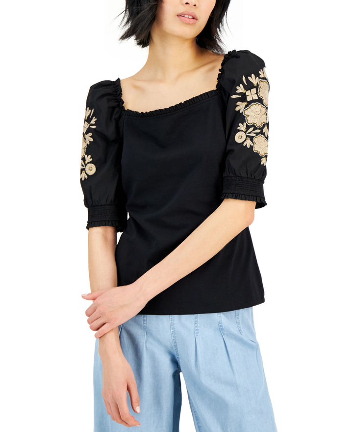 INC International Concepts Womens Embellished Top