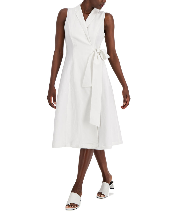 Alfani Womens Wrap Midi Dress