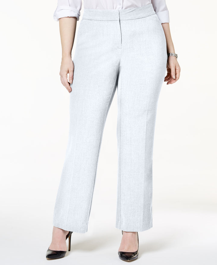 JM Collection Plus Size Curvy-Fit Straight-Leg Pants