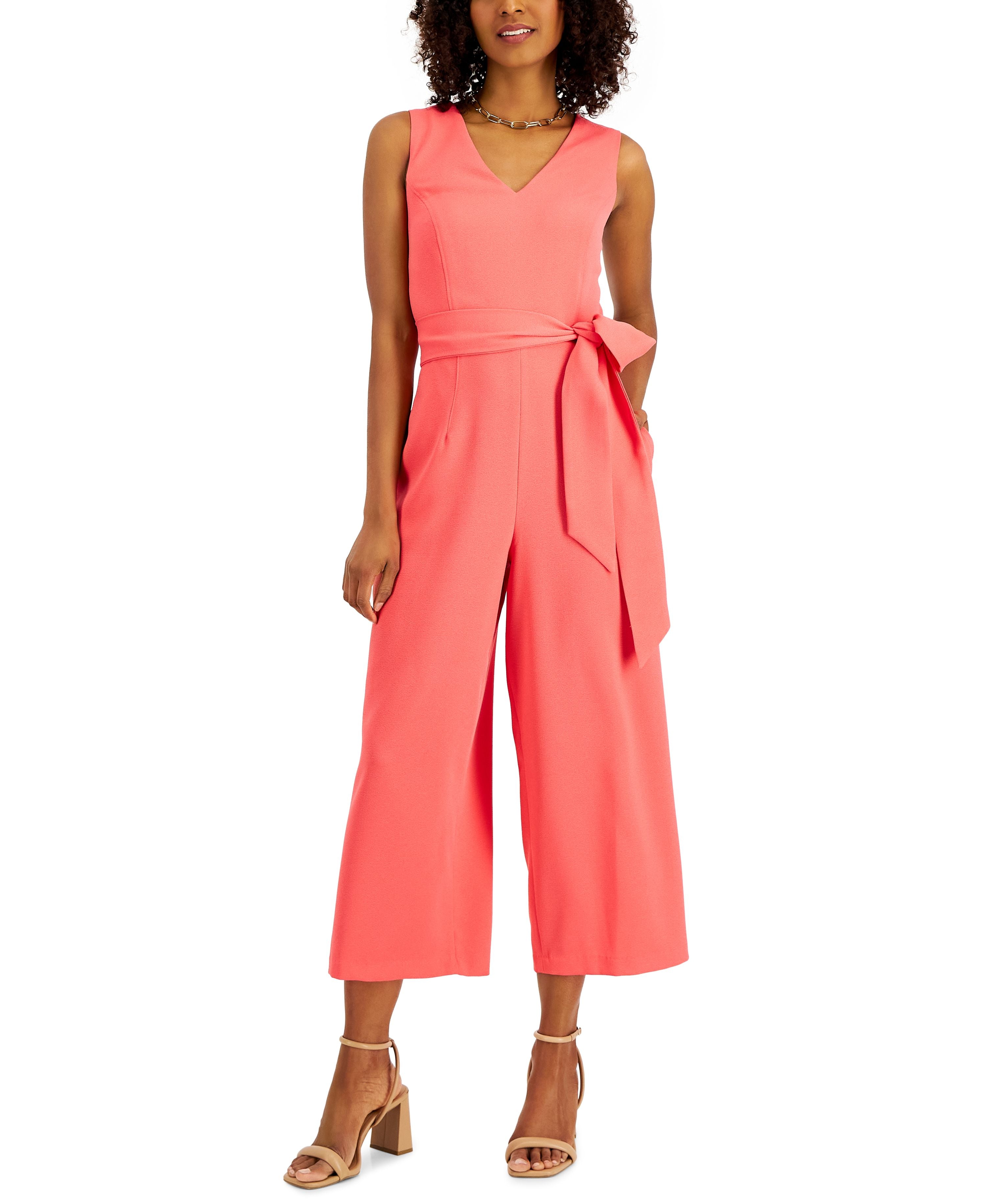 INC International Concepts Womens Cropped Jumpsuit