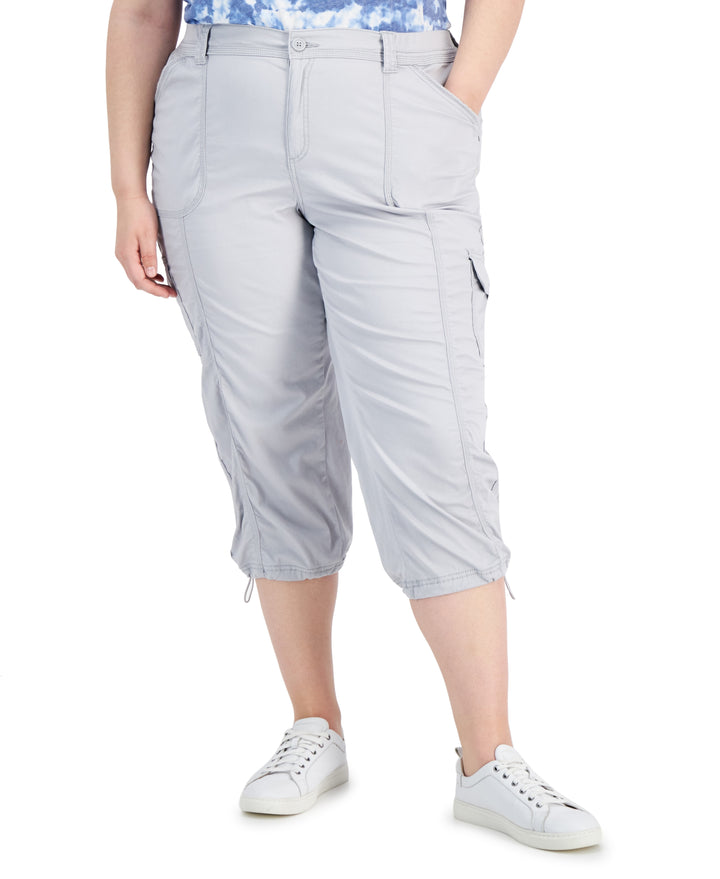 Plus Size Cargo Capri Pants Misty Harbor 14W