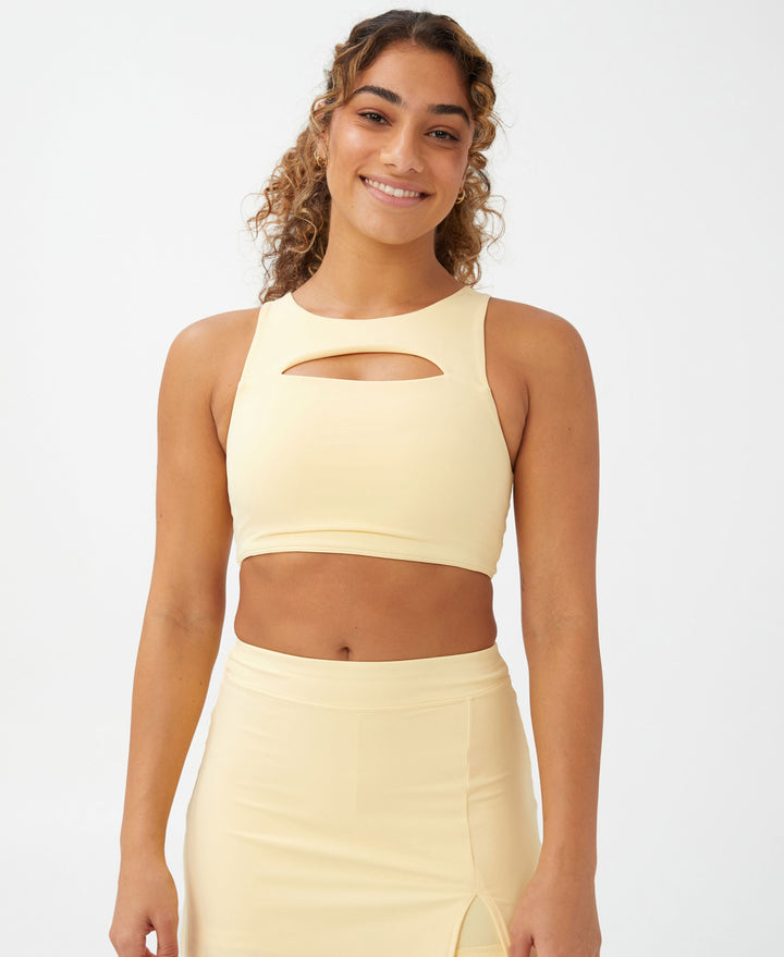 Cotton On Body Womens Smoothing Cut Out Vestlette Top