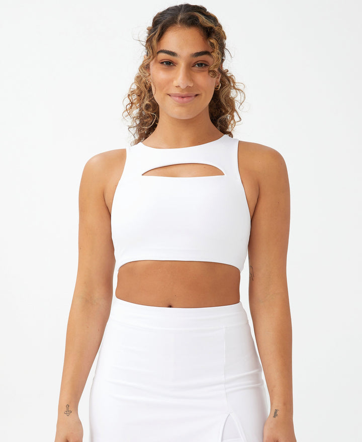 Cotton On Body Womens Smoothing Cut Out Vestlette Top