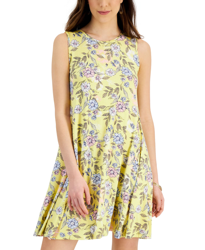 Style & Co Petite Sleeveless Printed Flip Flop Dress