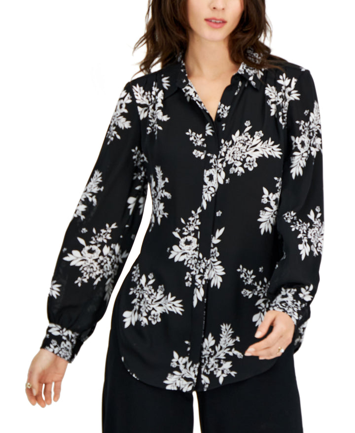 INC International Concepts Womens Floral Print Tunic