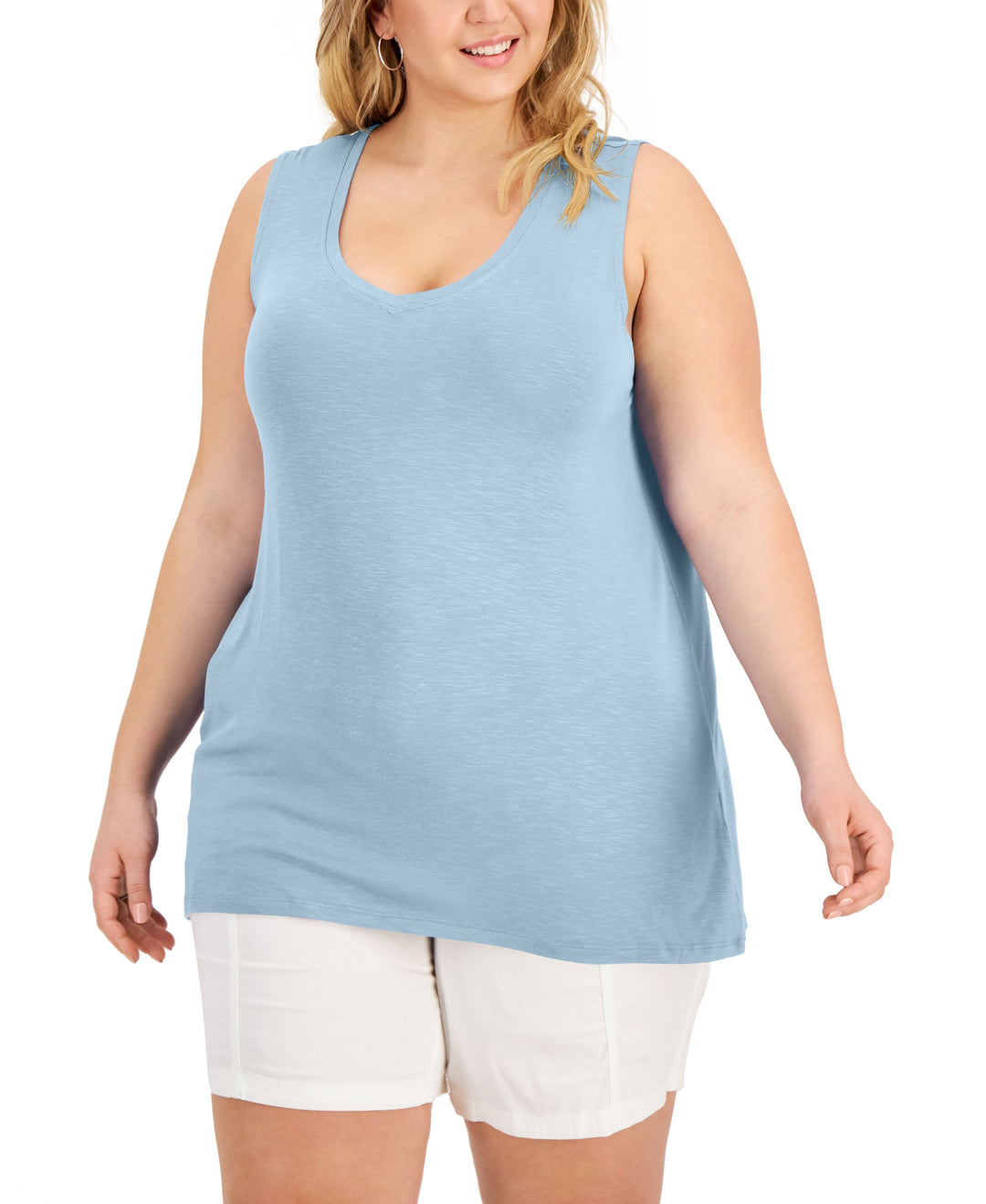 Style & Co Plus Size V Neck Tank Top