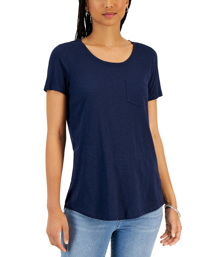 Style & Co Petite Classic Slub T-Shirt