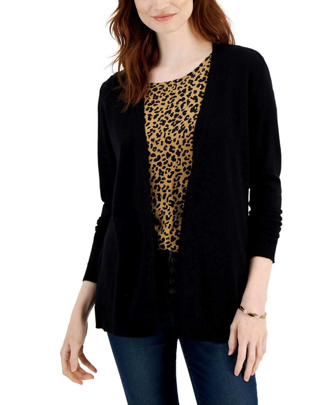 Style & Co Petite Open Front Cardigan