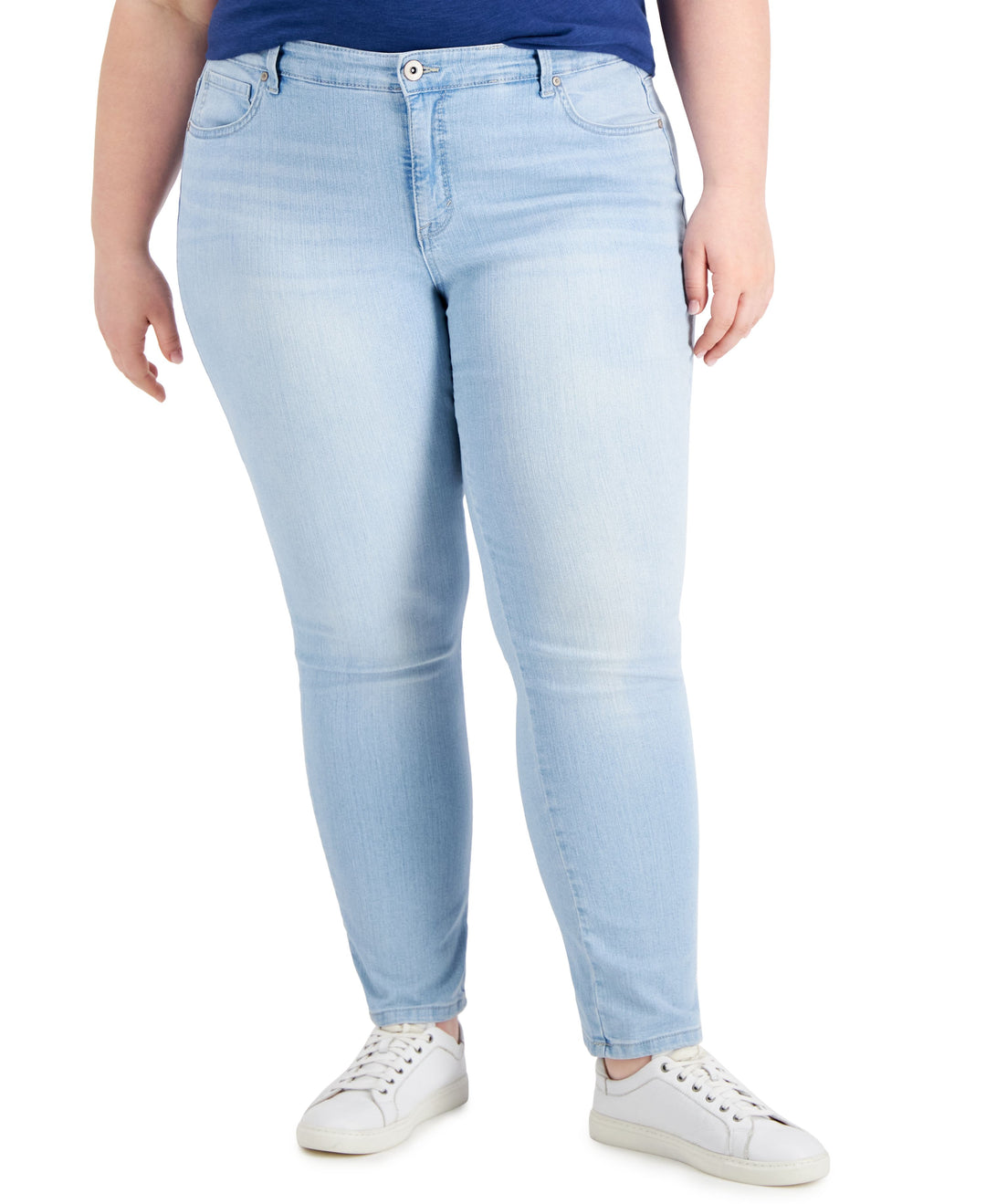 Plus Size High-Rise Straight Jeans