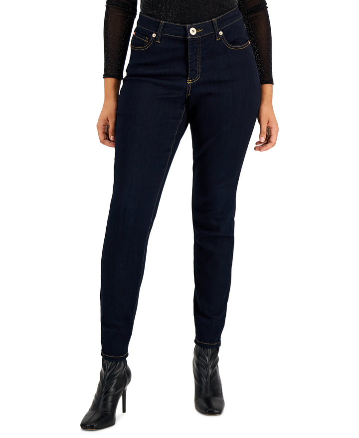 Women's Curvy Mid Rise Skinny Jeans