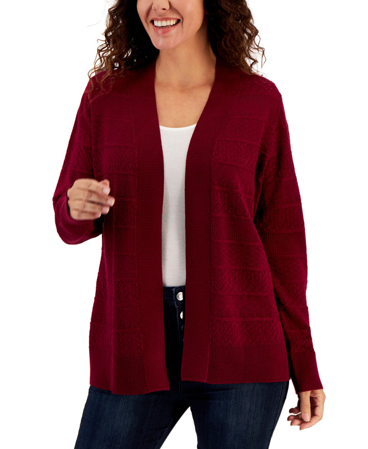 Women's Pointelle Stitch Cardigan