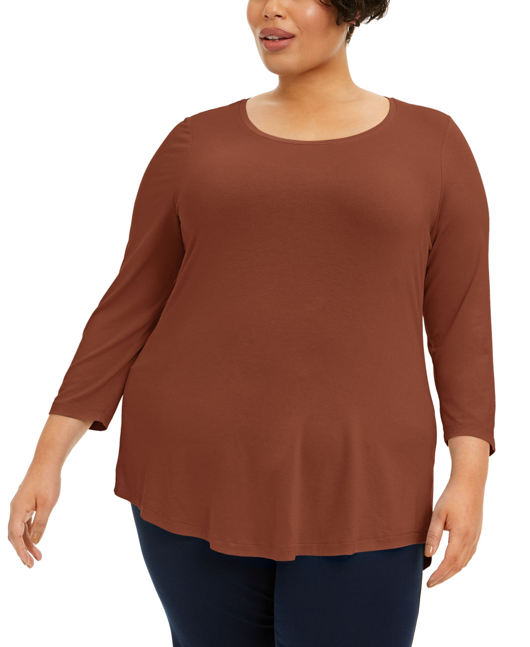 Plus Size Scoopneck Top