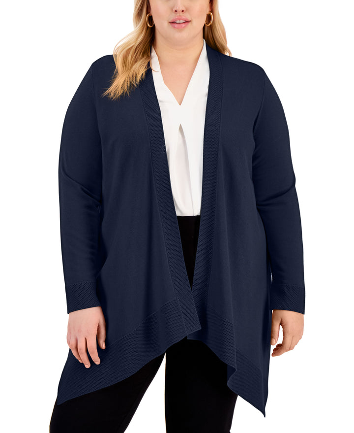 Plus Size Open-Front Cardigan