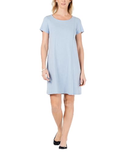 Petite Cotton Seam-Detail Dress