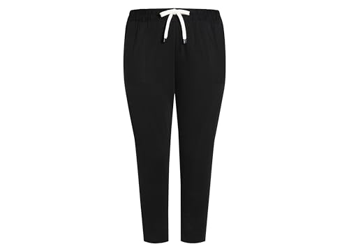 Plus Size Contrast Pocket Knit Pants