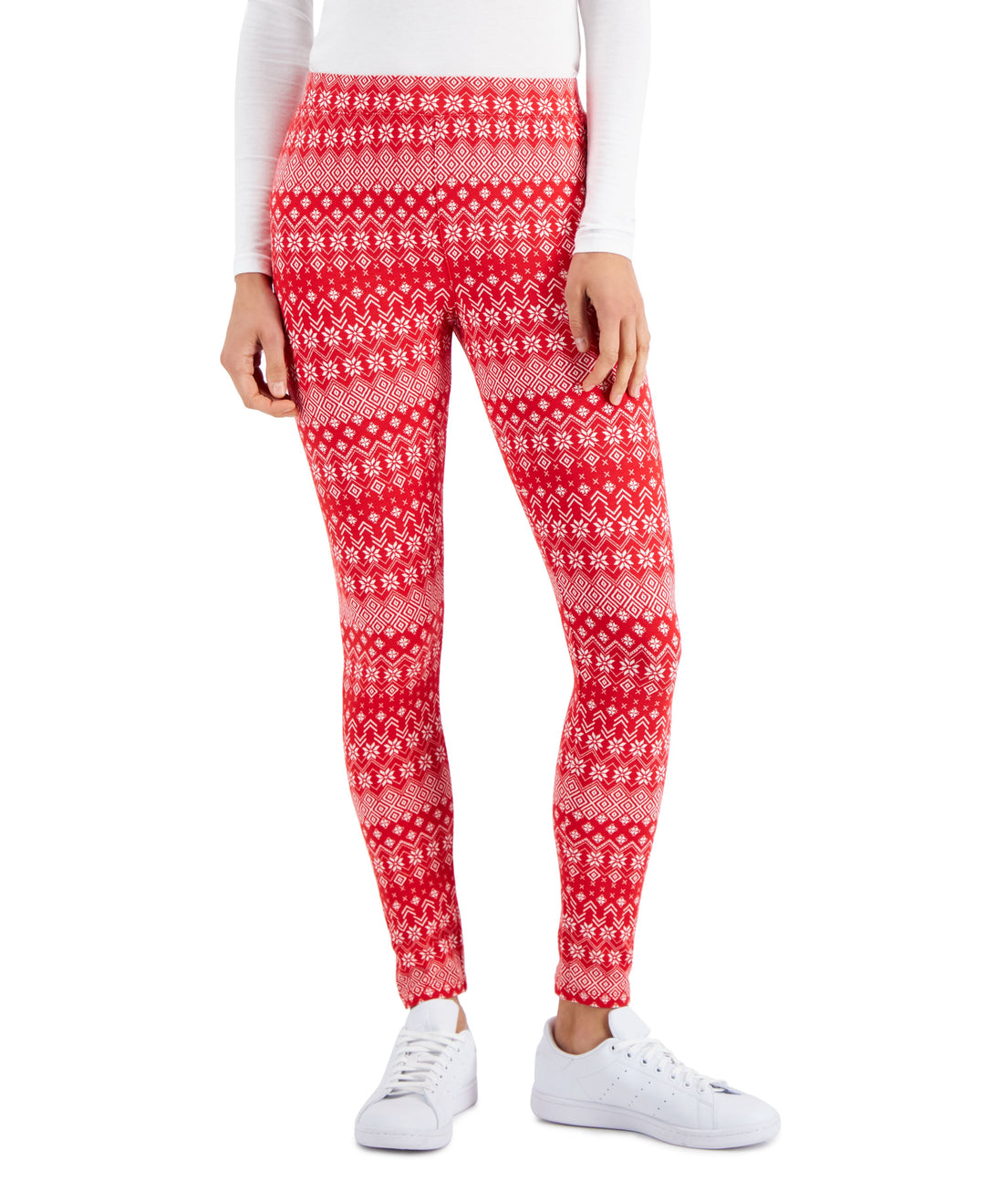 Style & Co Womens Fair Isle Mid Rise Leggings