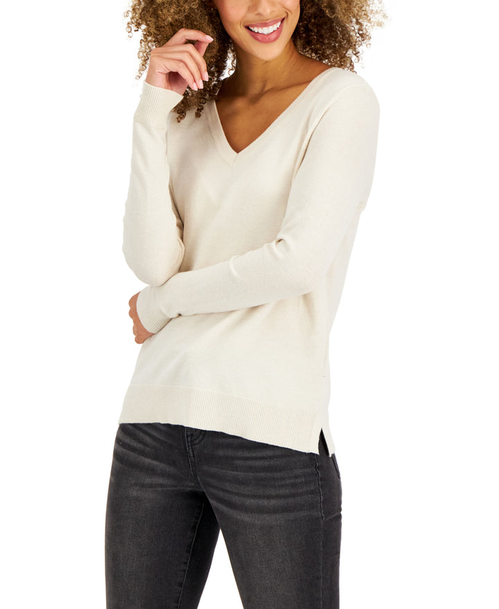 Women's V-Neck Long-Sleeve Sweater