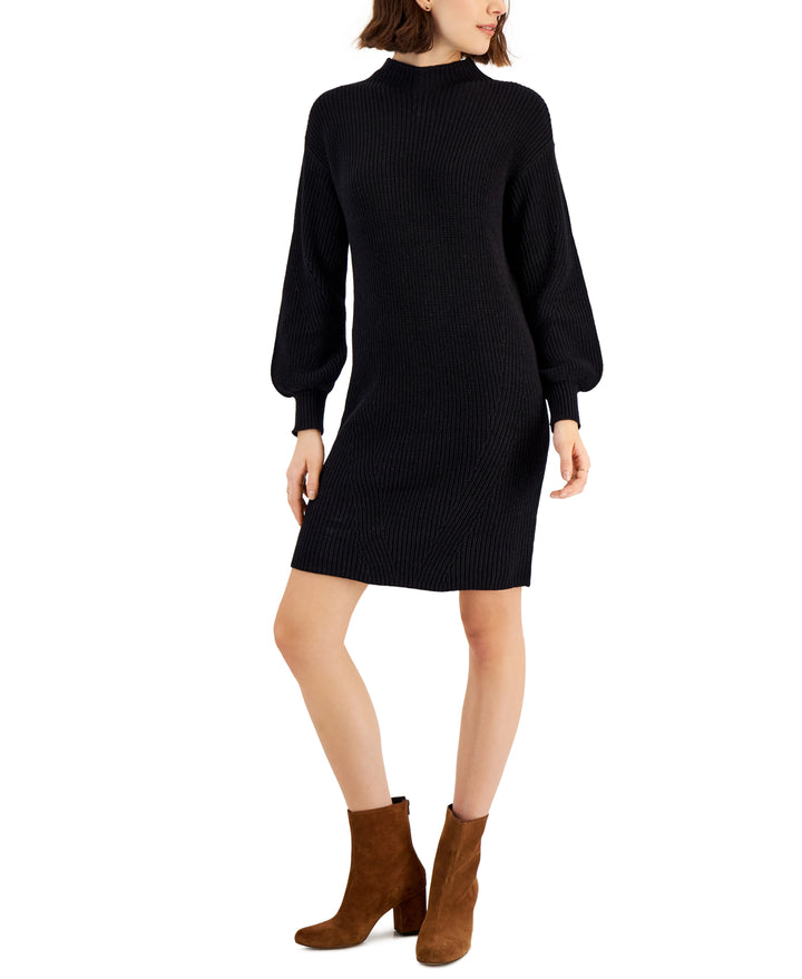 Women's Mock-neck Sweater Dress