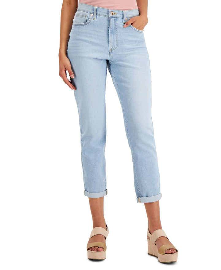 Juniors' Ripped Mom Jeans