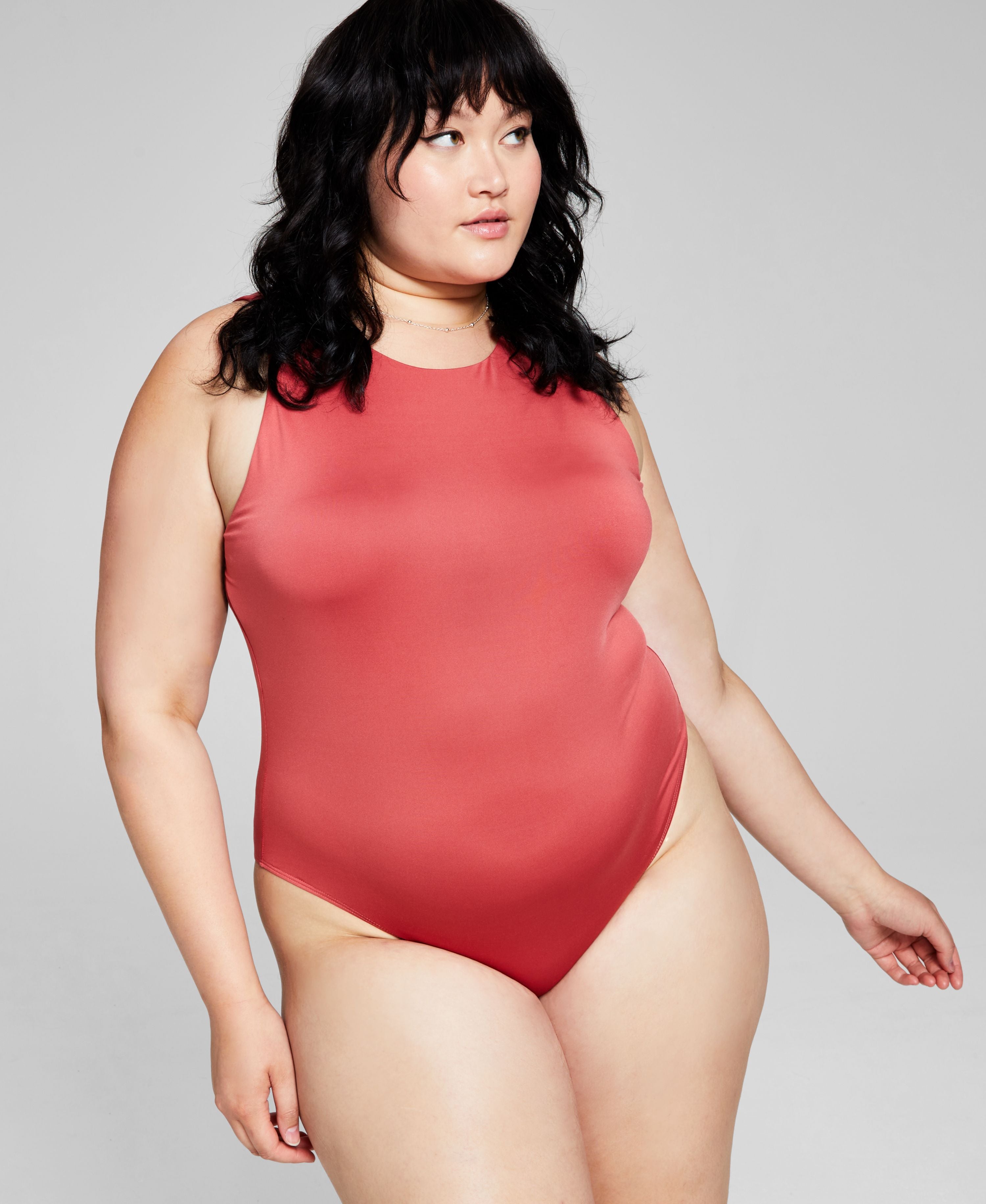 Now This Womens High Neck Bodysuit