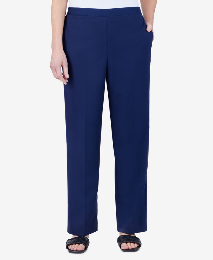 Plus Size Sloane Street Pull On Proportioned Straight Leg Pants