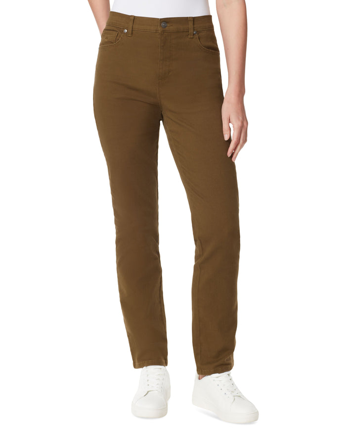 Gloria Vanderbilt Womens Amanda Classic Colored Twill Straight Jeans