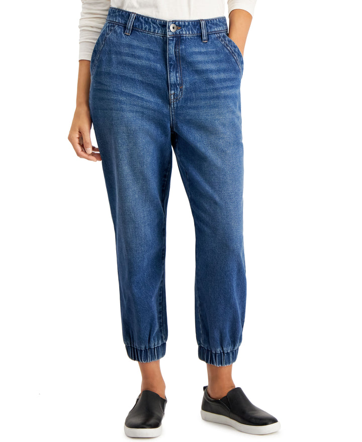 Style & Co Petite High Rise Utility Jogger Jeans