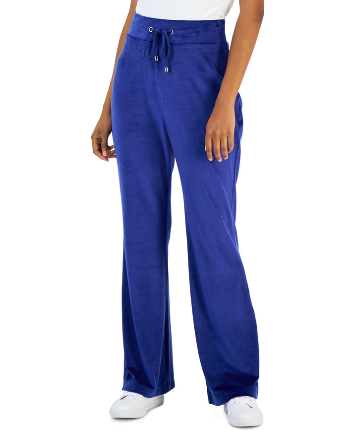INC International Concepts Womens Velour High Rise Flare Leg Pants