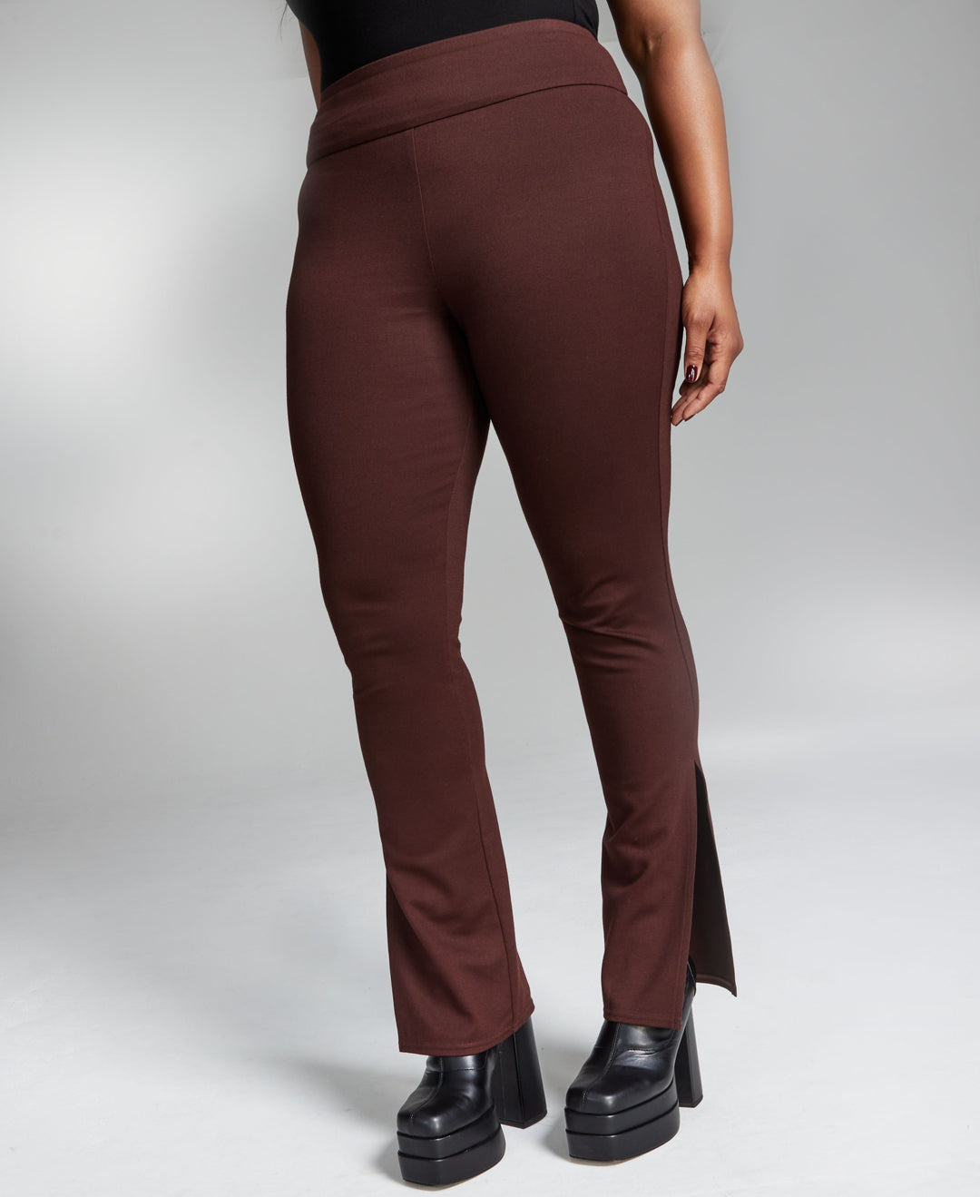 INC International Concepts Ade Samuel For Inc Womens Slit Cuff Ponte Knit Pants