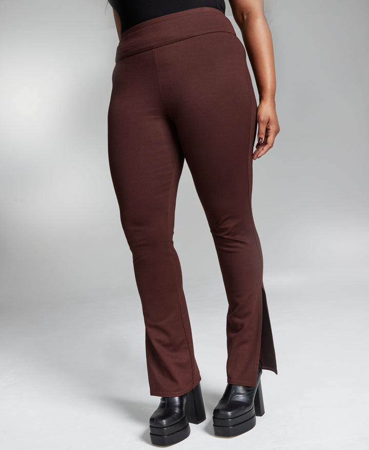 INC International Concepts Ade Samuel For Inc Womens Slit Cuff Ponte Knit Pants
